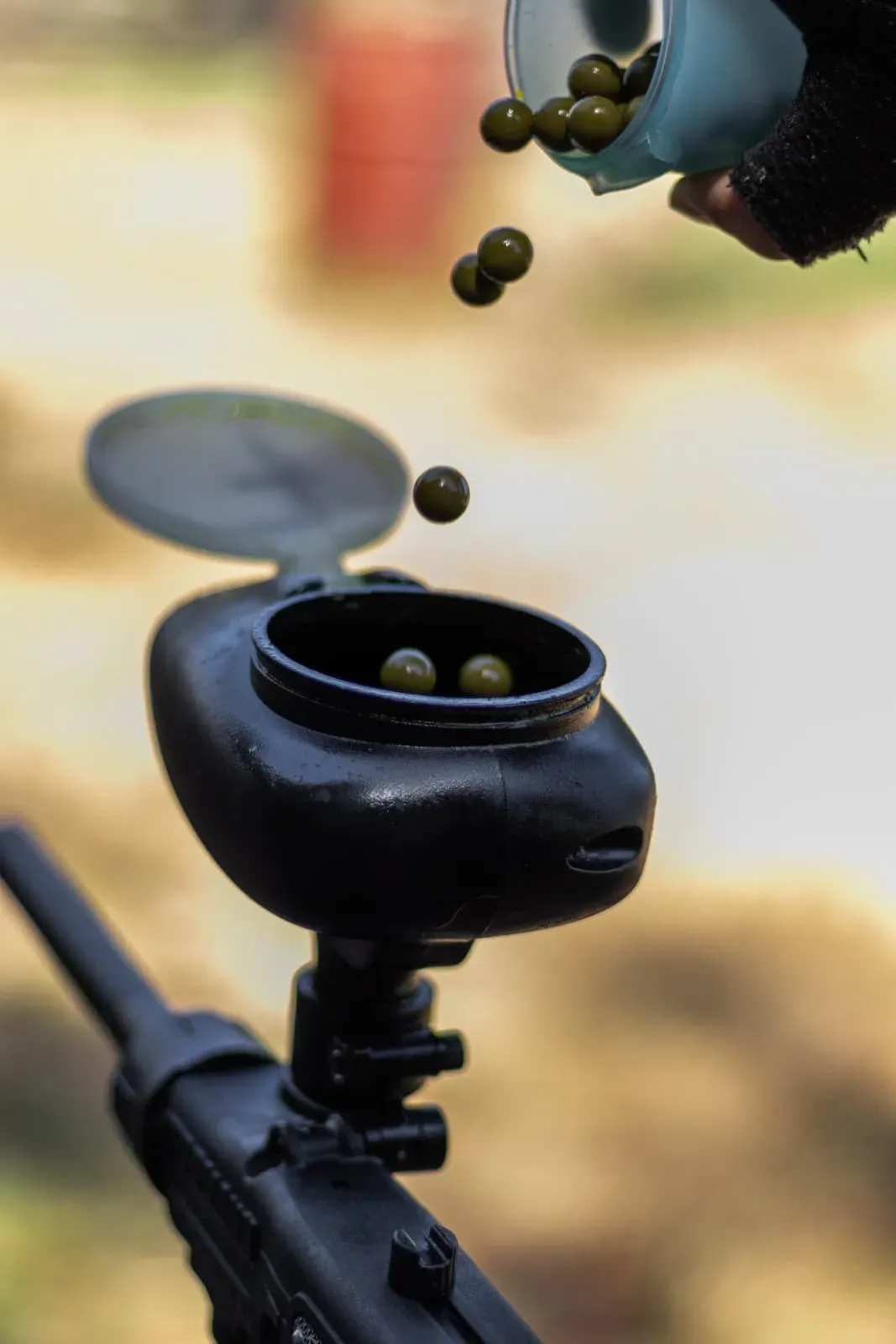 Azione di gioco al campo Axpro Paintball — foto 4