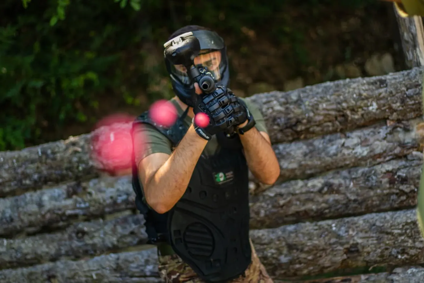 Azione di gioco al campo Axpro Paintball — foto 10